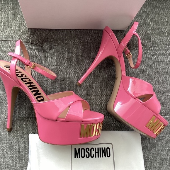 Moschino Logo Sole Platform Sandal (Women) 8US / 38EU - Picture 8 of 14